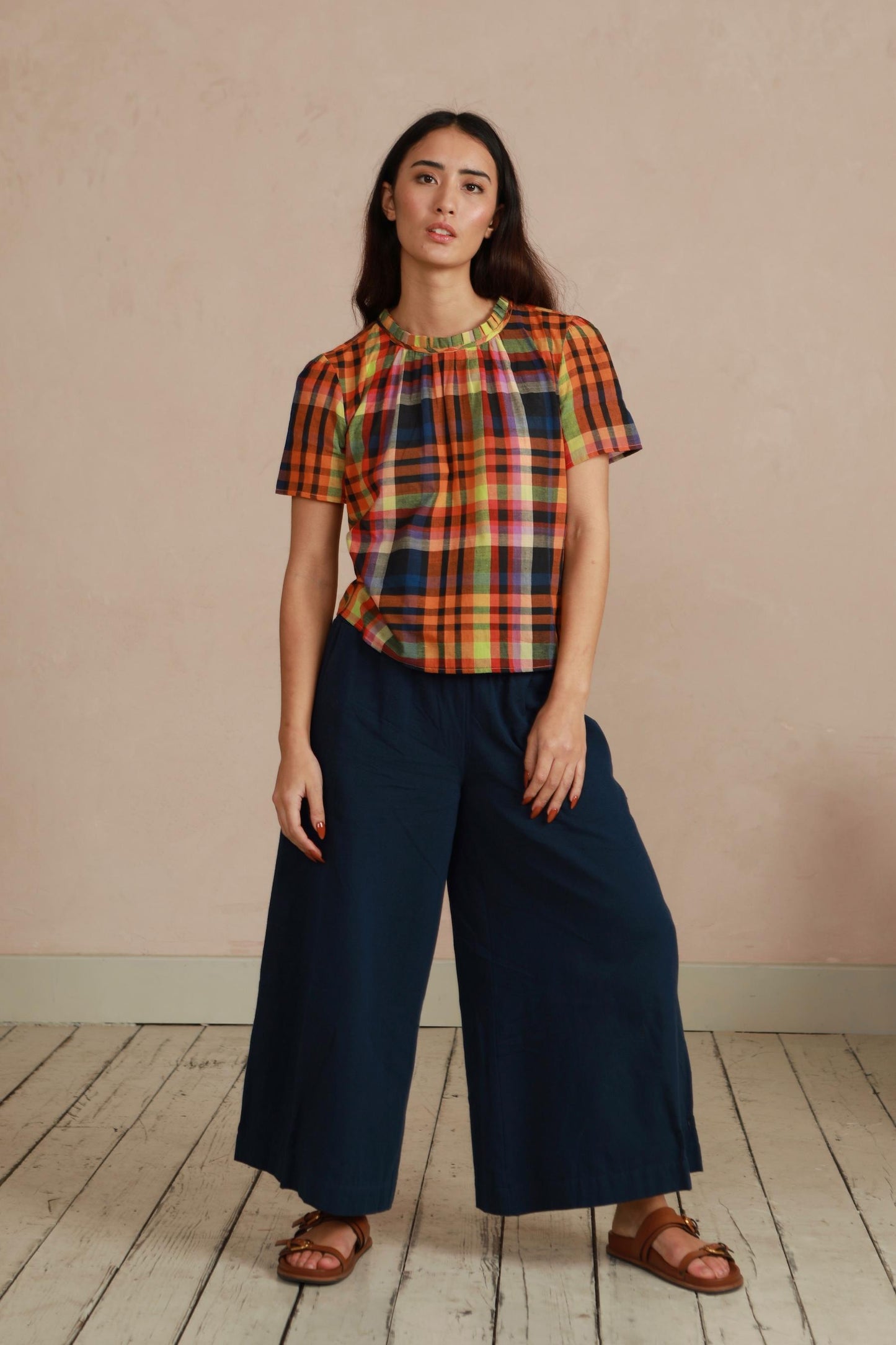 Shayla Top - Multi Check