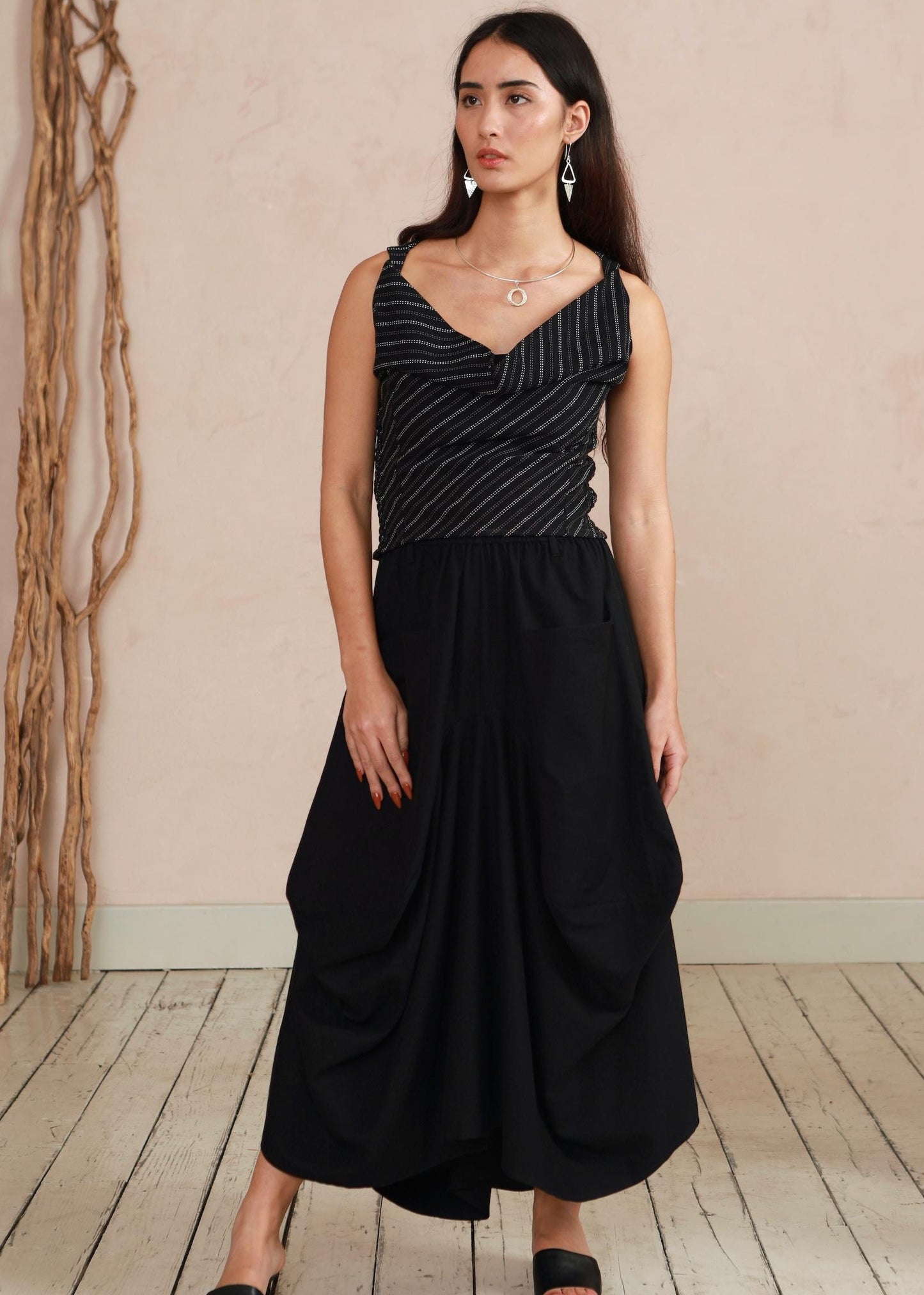 Safia Skirt - Black Twill