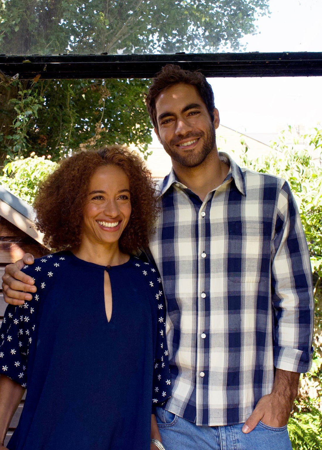 Mens Shirt - Navy Check