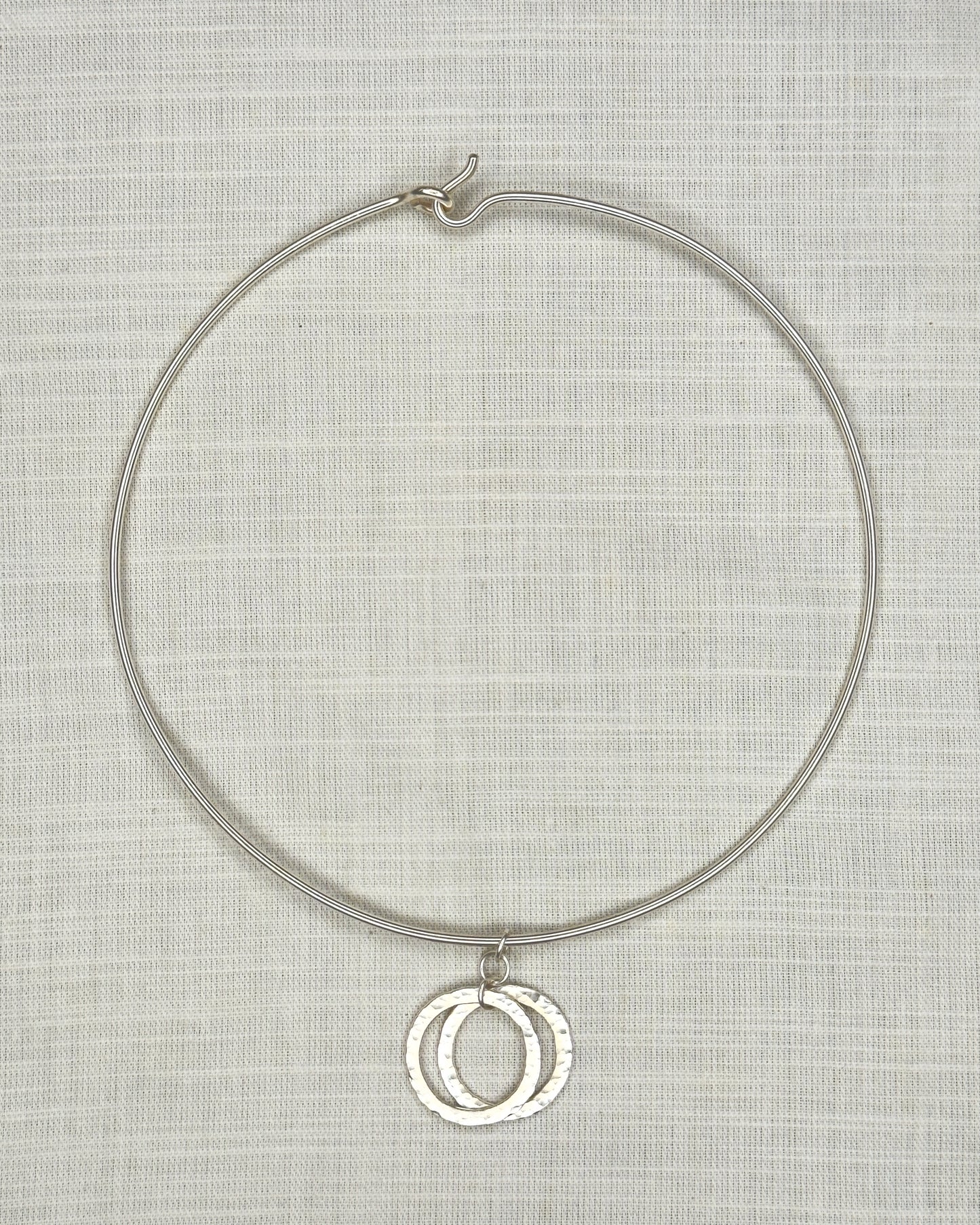 Two Moons Choker - Silver Plated