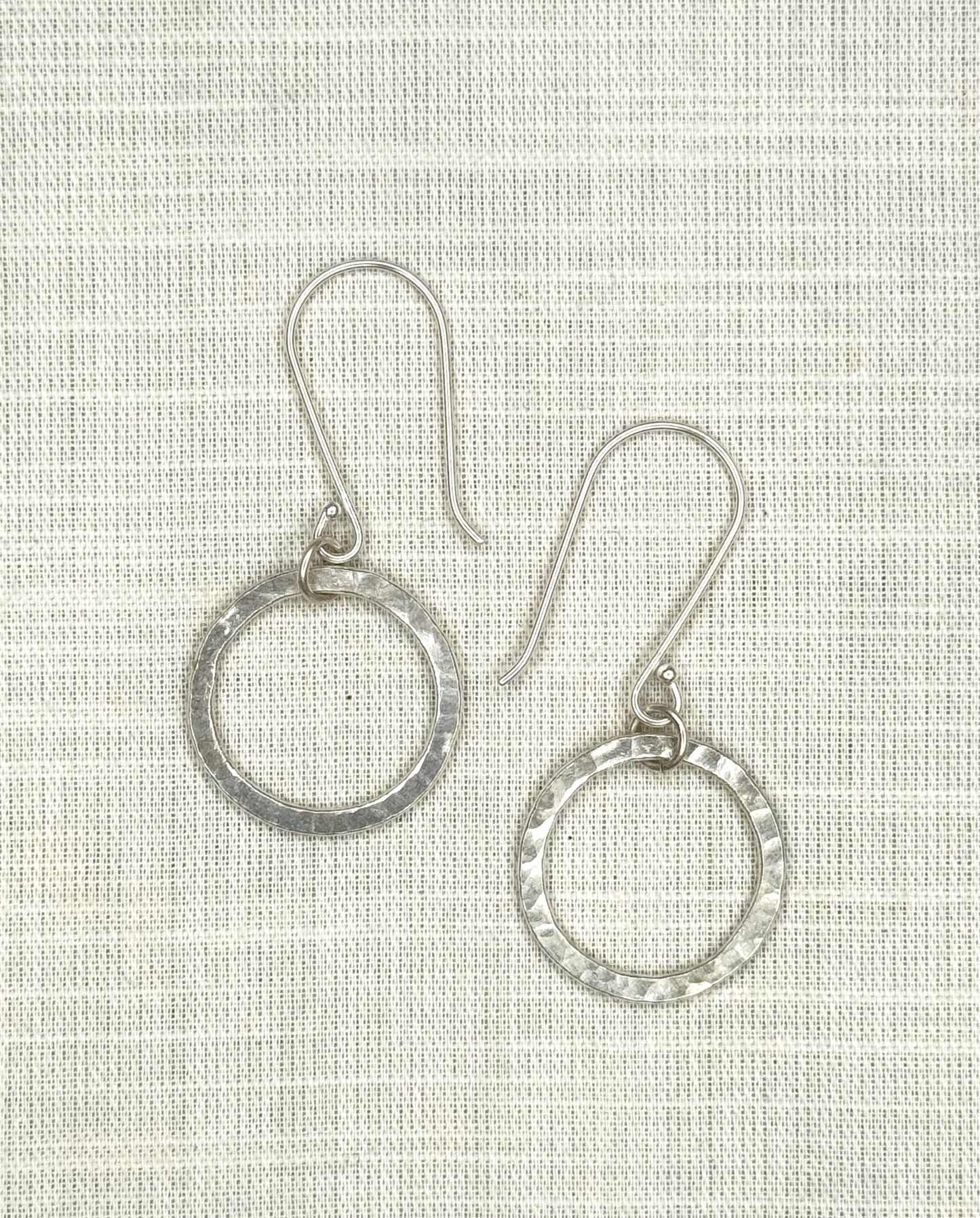 Luna Hoop Earrings - Silver Plated