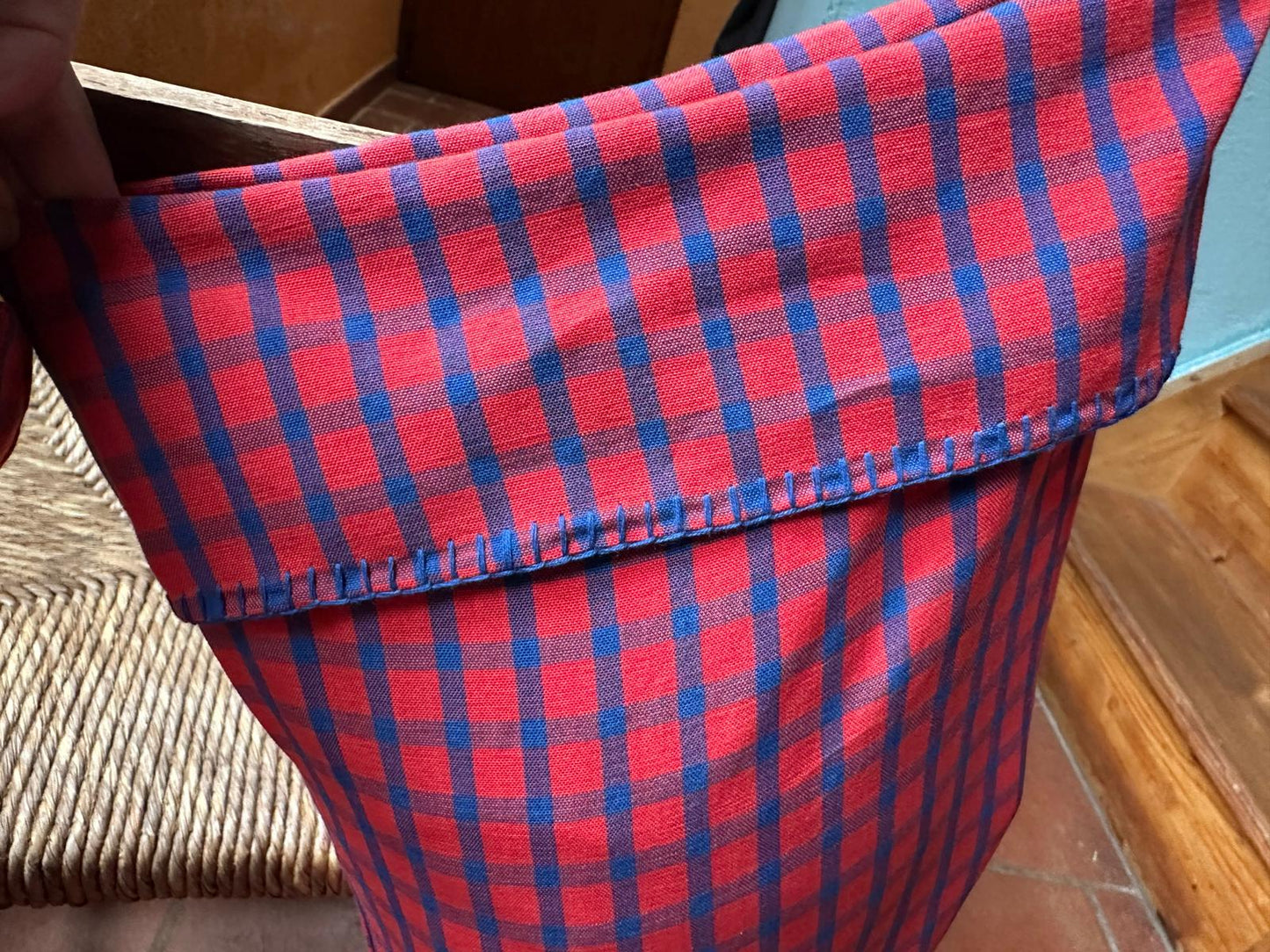 Handcrafted Organic Cotton Christmas Stocking