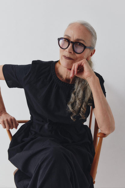 Shayla Dress - Reversible Maxi - Black