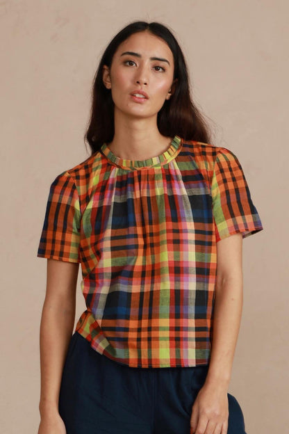 Shayla Top - Multi Check