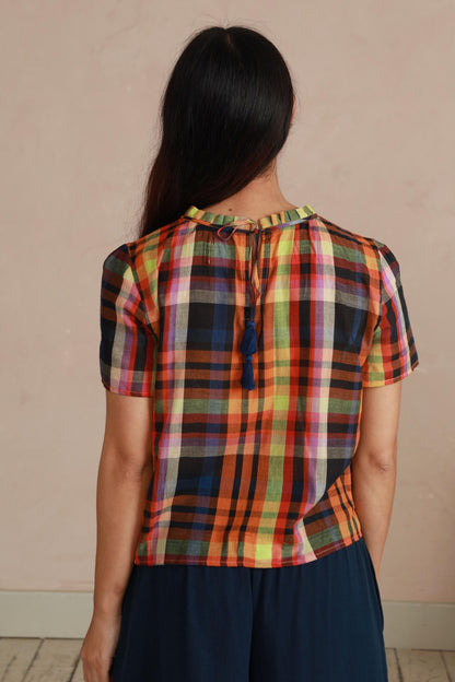 Shayla Top - Multi Check