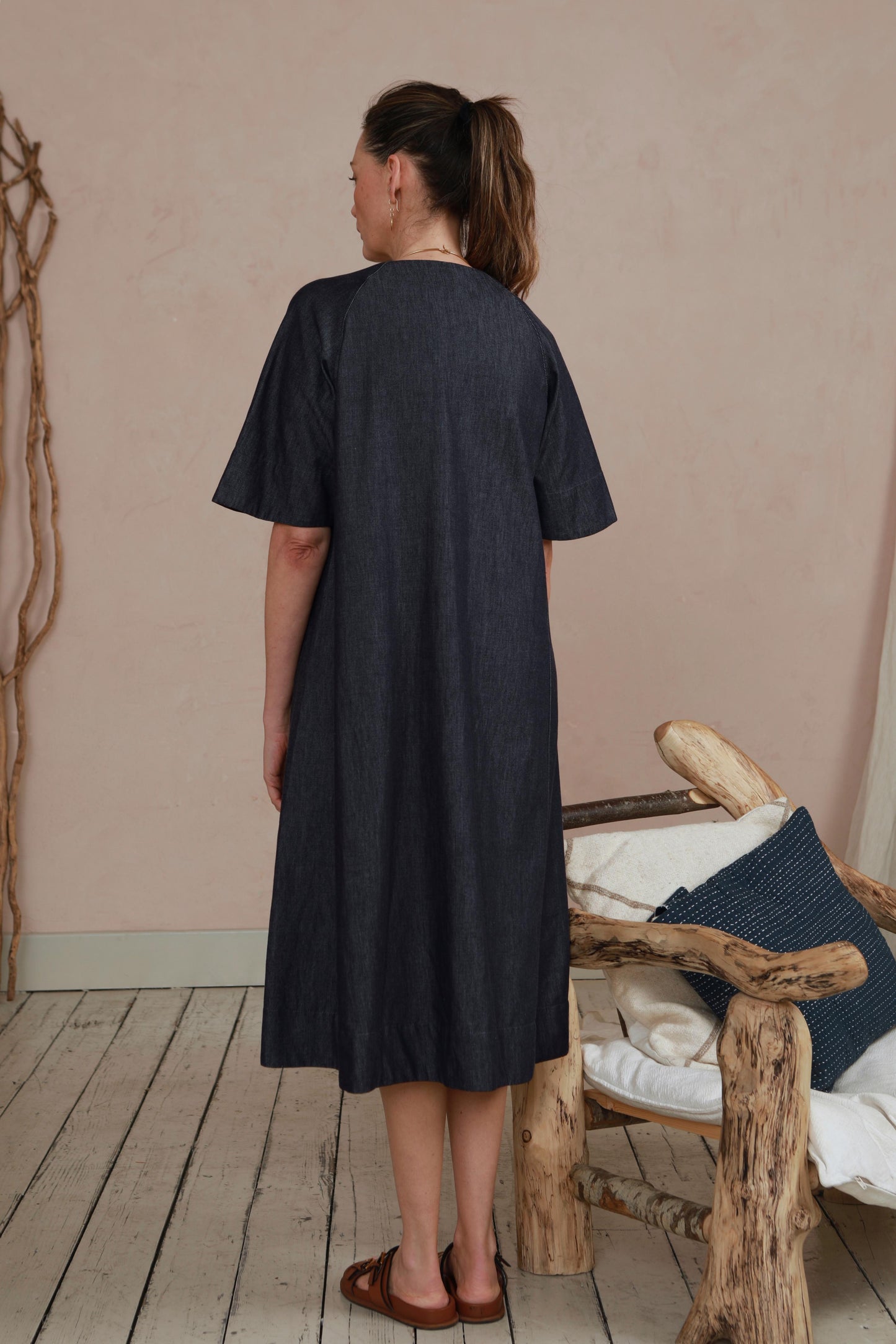 Rebecca Dress - Indigo Denim Chambray