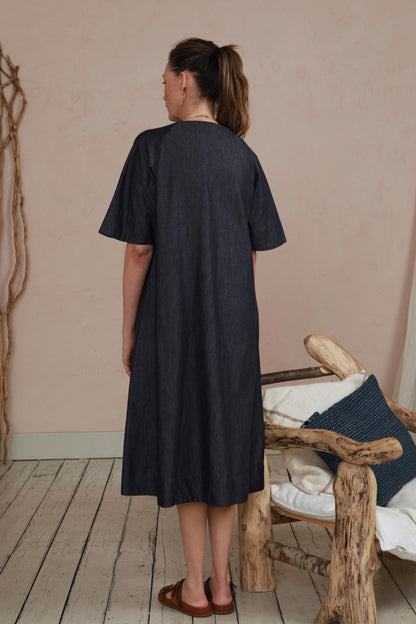 Rebecca Dress - Indigo Denim Chambray