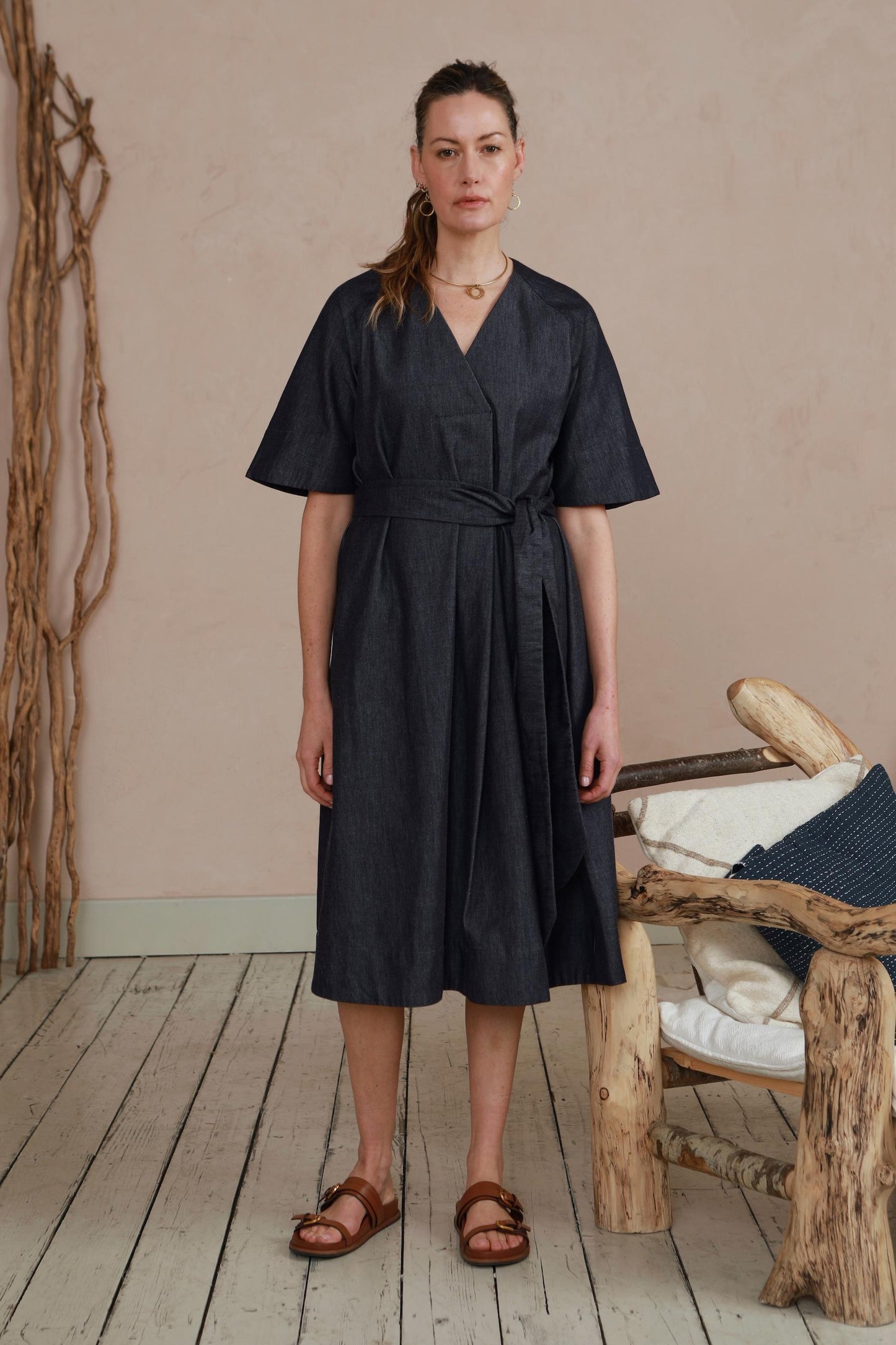 Rebecca Dress - Indigo Denim Chambray