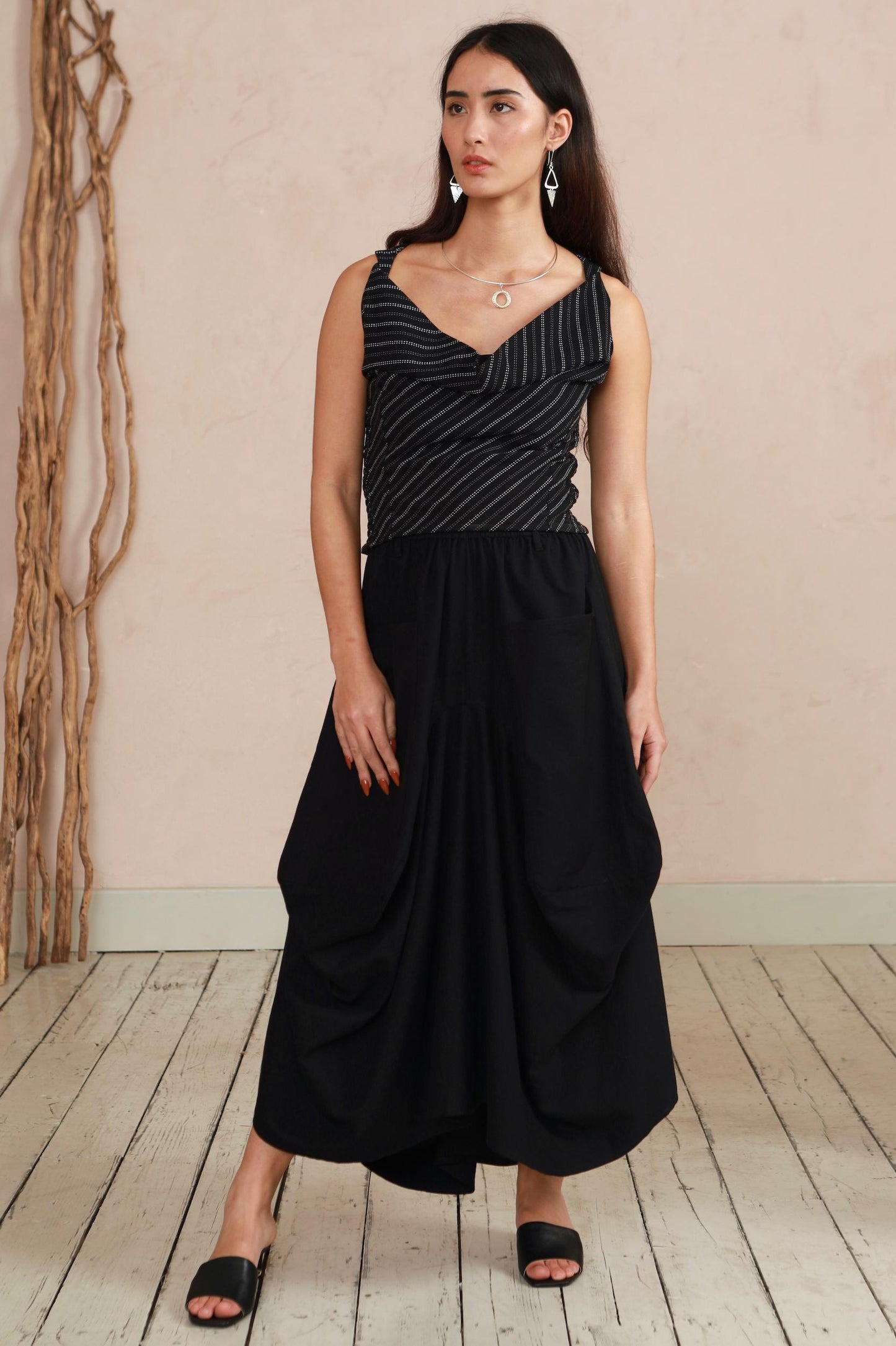 Safia Skirt - Black Twill