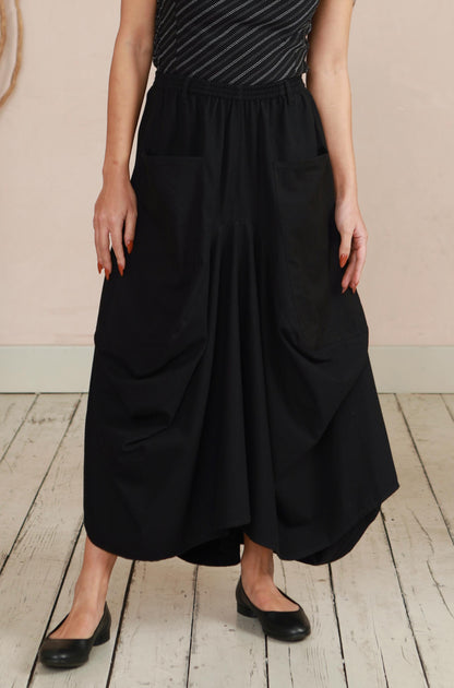 Safia Skirt - Black Twill