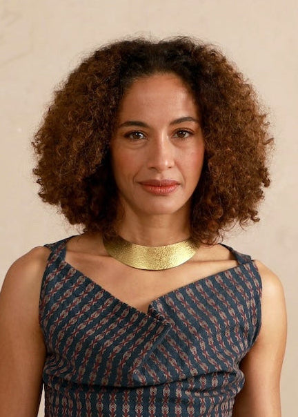 Half Moon Choker - Beaten Brass