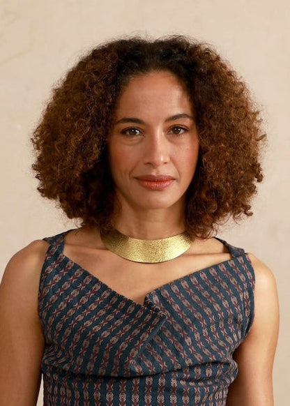 Half Moon Choker - Beaten Brass