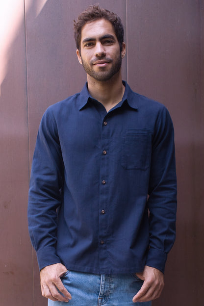 Mens Shirt - Navy Twill