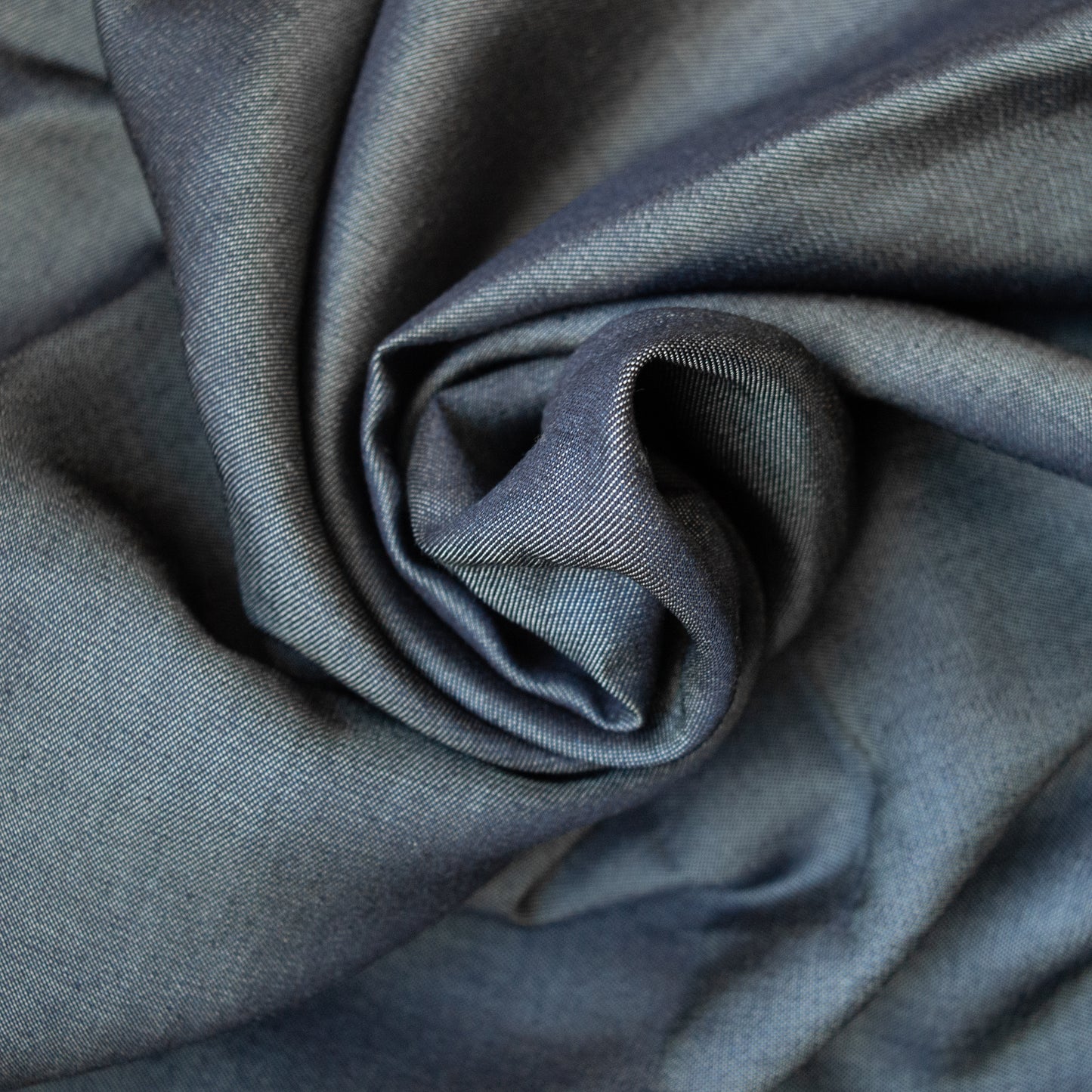 Organic Cotton Twill - Indigo Denim Chambray