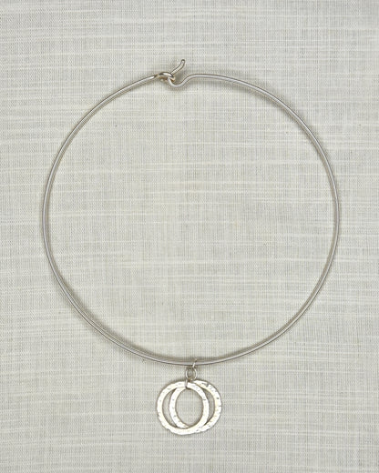 Two Moons Choker - Silver Plated