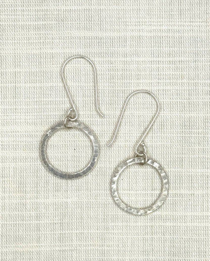 Luna Hoop Earrings - Silver Plated