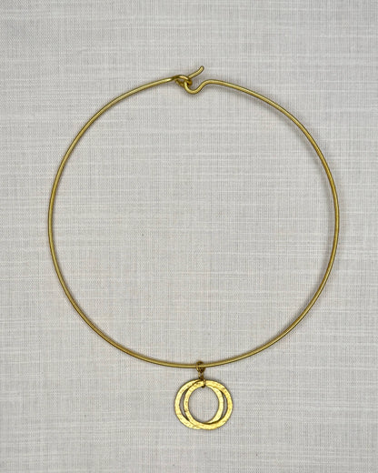 Two Moons Choker - Brass