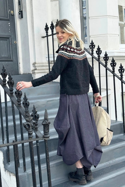 Safia Denim Skirt - Indigo Denim Chambray