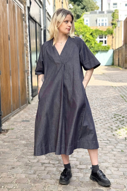 Rebecca Dress - Indigo Denim Chambray