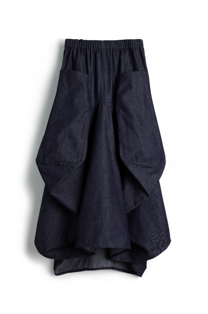 Safia Denim Skirt - Indigo Denim Chambray