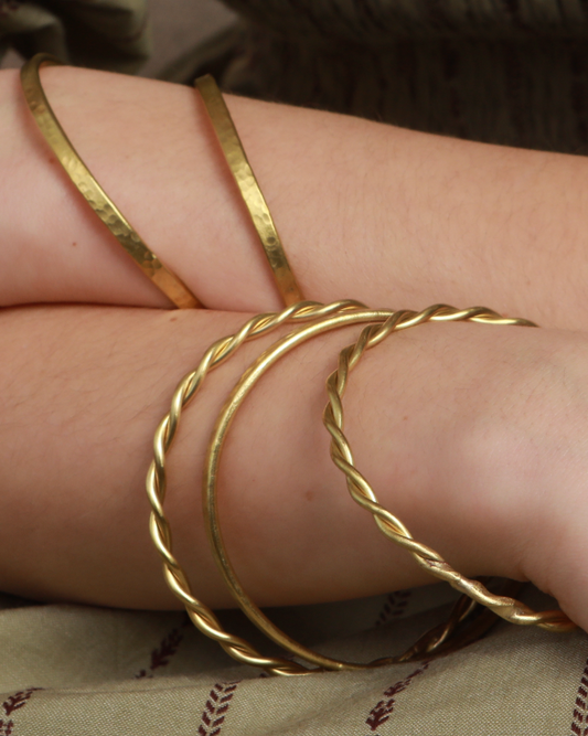 Bangles set of 3 - Brass