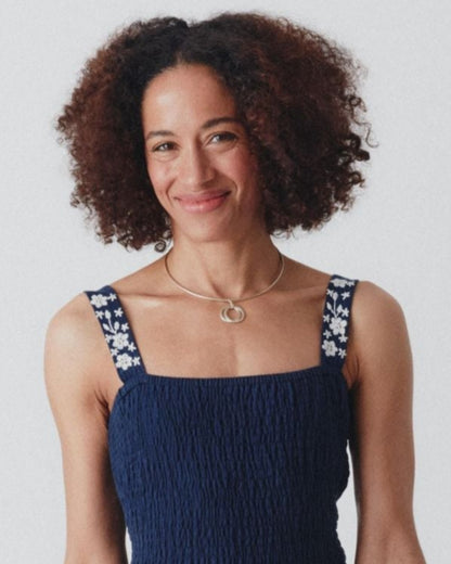 Two Moons Choker - Silver Plated