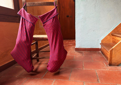 Handcrafted Organic Cotton Christmas Stocking