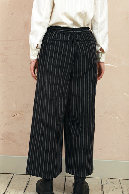 Sarah Trousers - Black Stripe